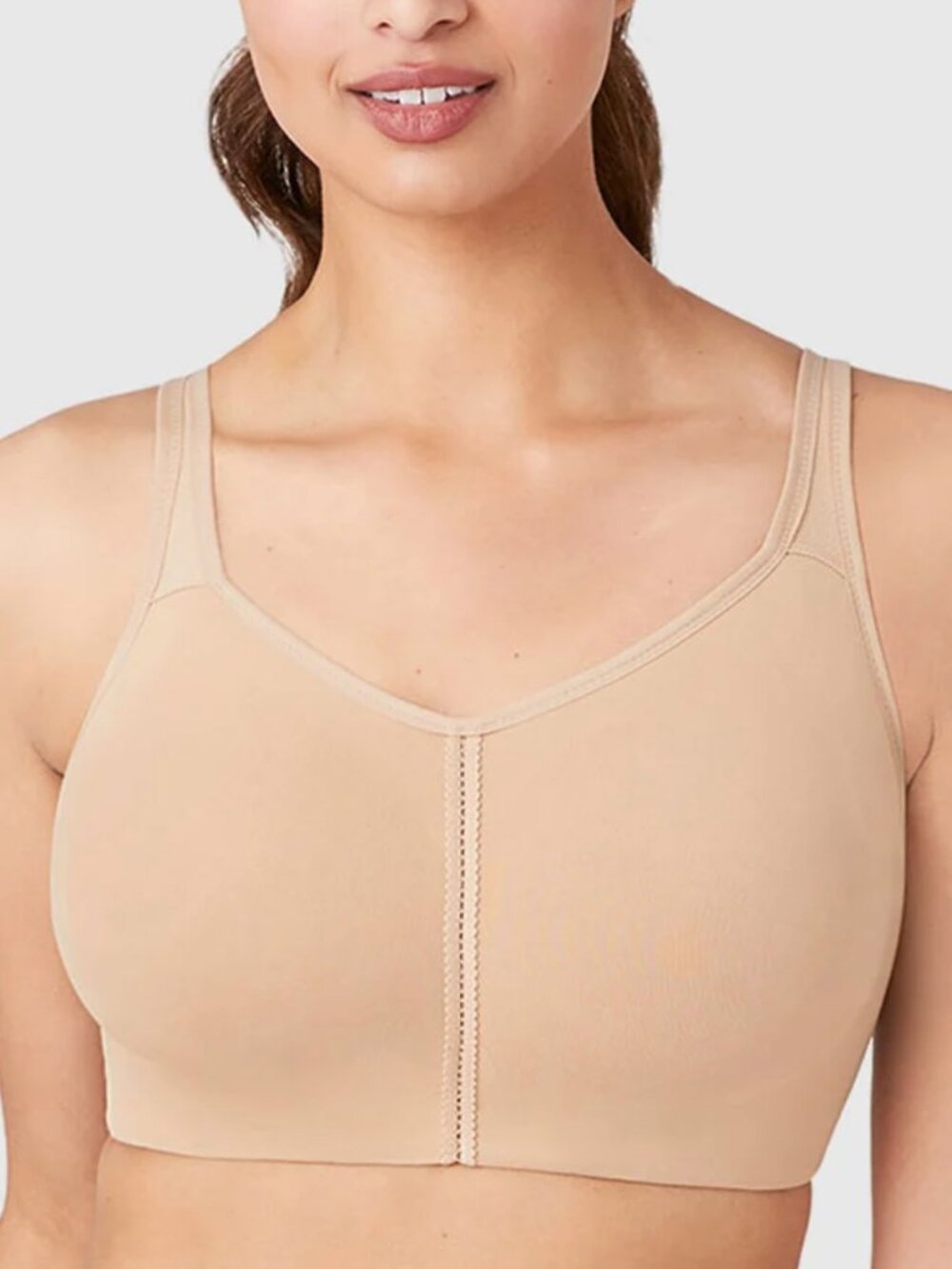 Wacoal 852247 Women's Tan Casual Beauty Wire Free Back Closure Bra Beige 36DDD